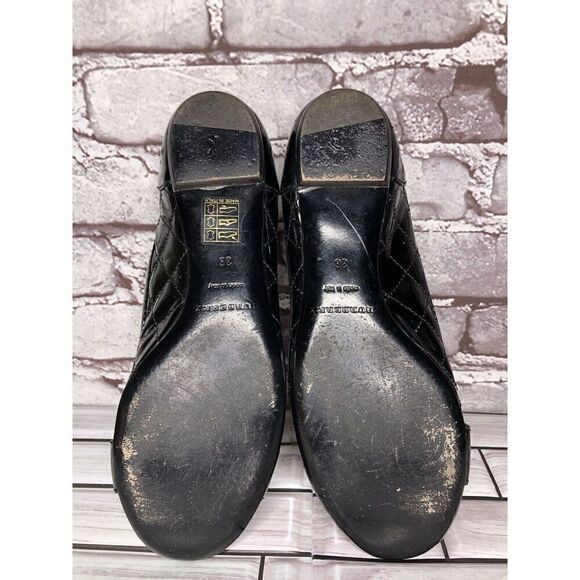 Burberry Black Patent Leather Quilted Buckle Strap Ballet Flats Women Sz 36EU/6M - Picture 15 of 16